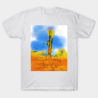 Lone Saguaro Cactus T-Shirt